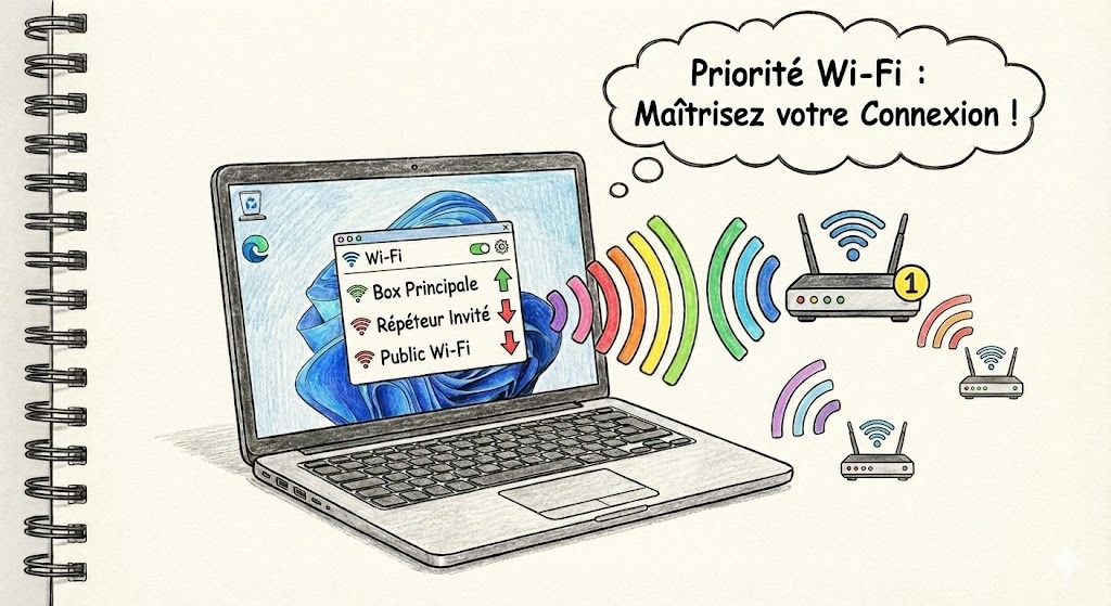 définir la priorité des réseaux Wi-Fi sous Windows
