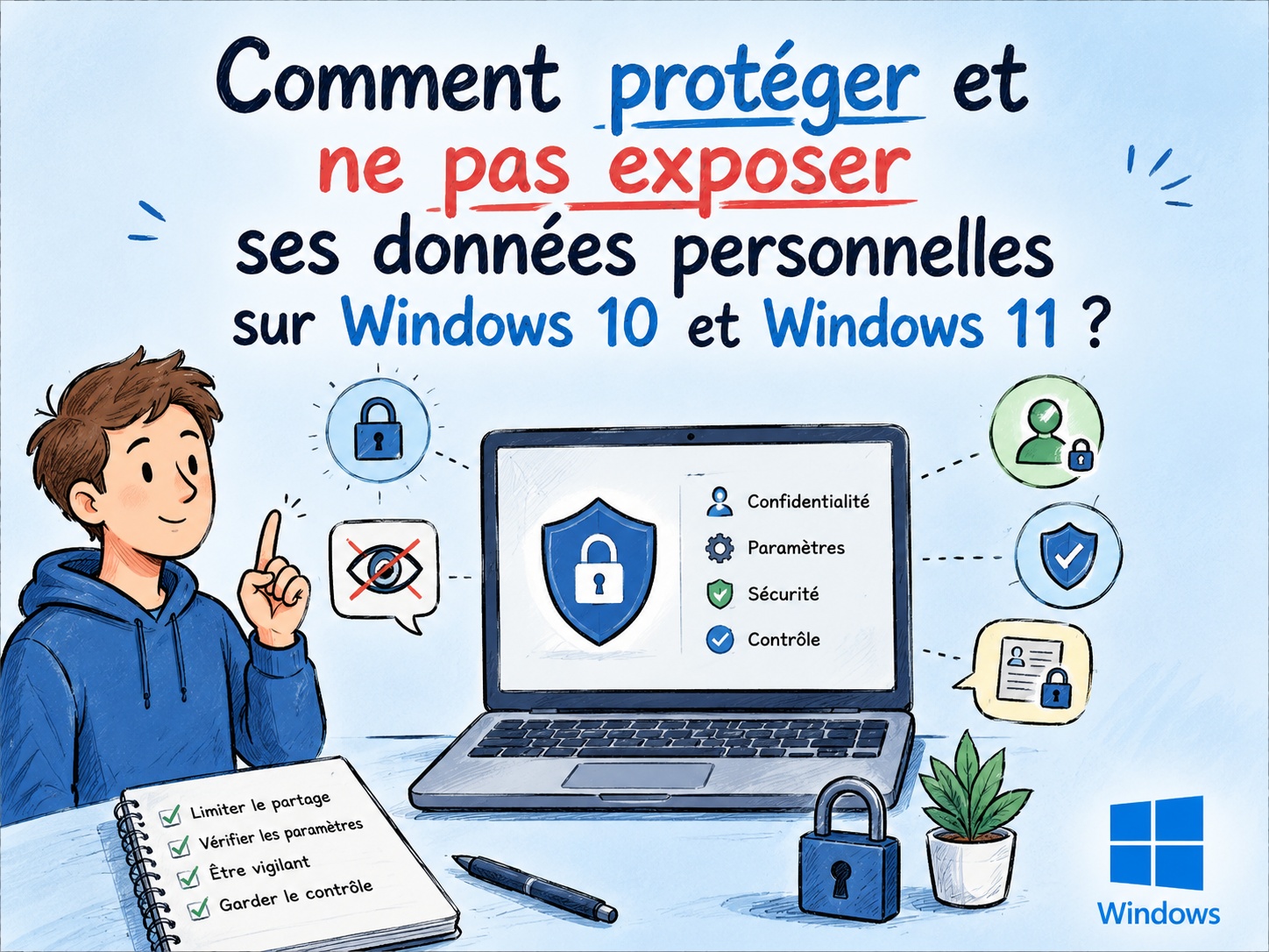 exposition données personnelles Windows