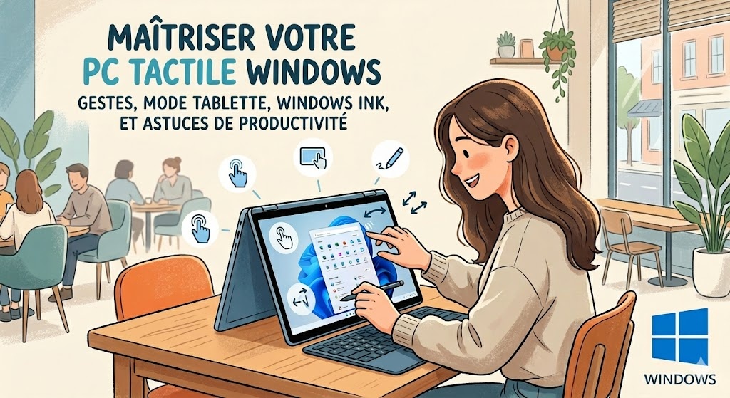 utilisation d'un PC tactile sous Windows