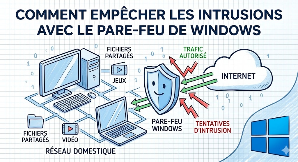 bloquer les intrusions avec le pare-feu de Windows