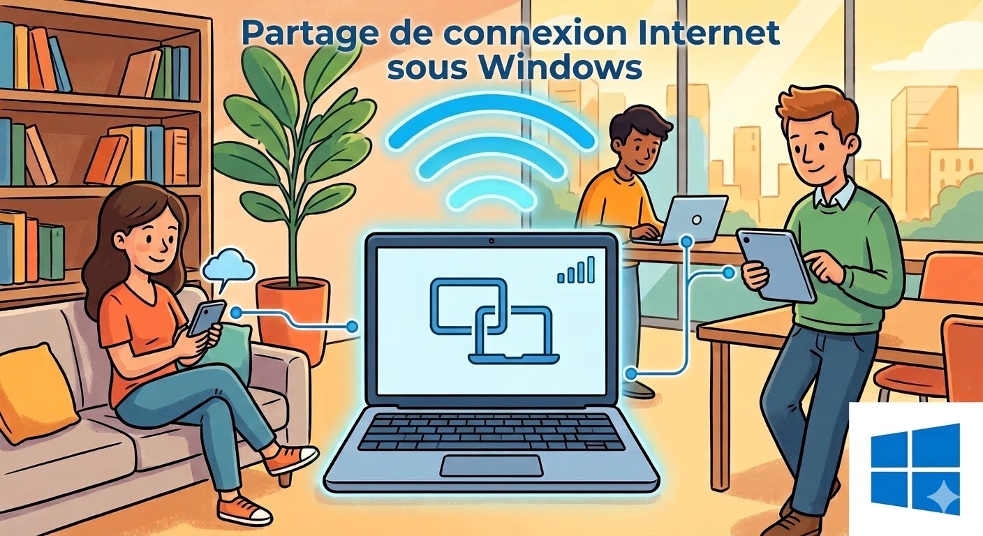 partage de connexion Internet Windows