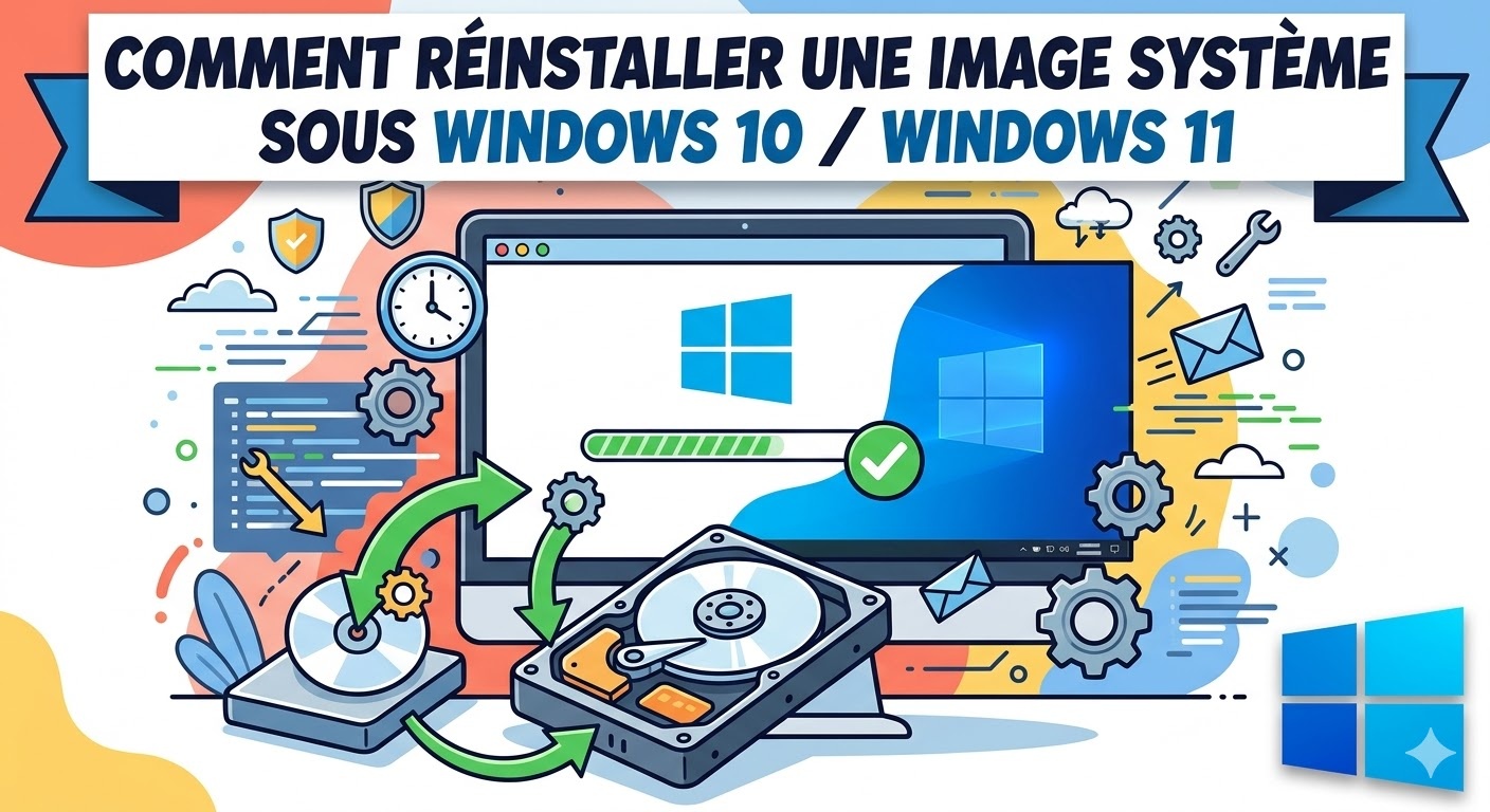 restaurer une image système de Windows