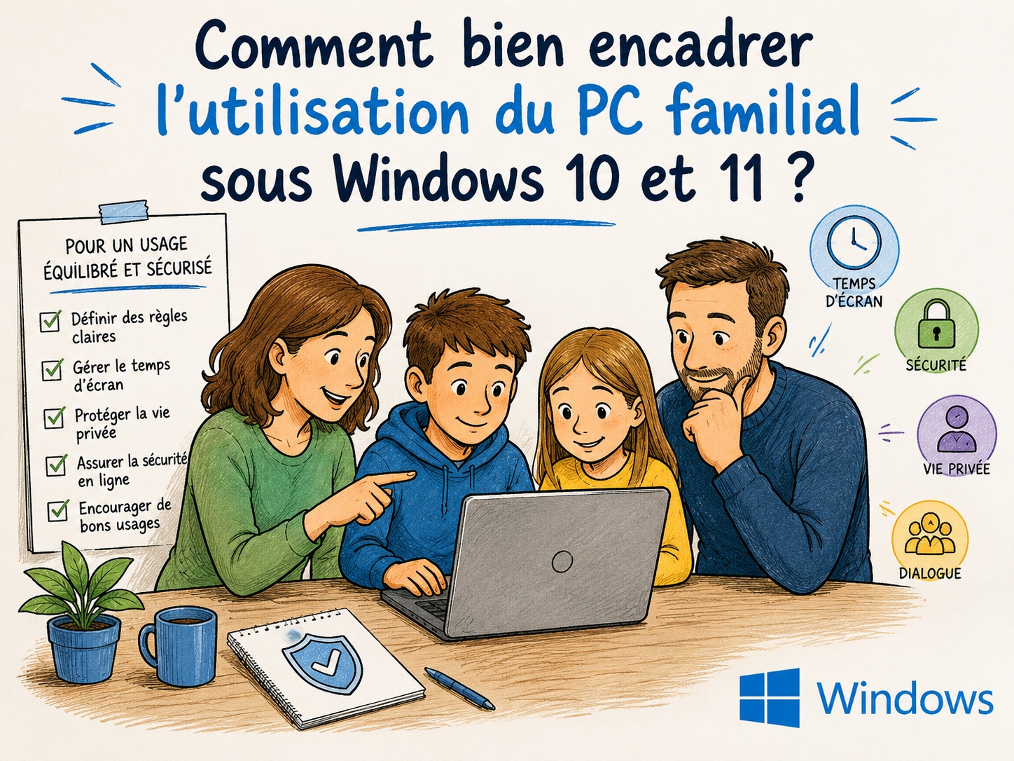 encadrement PC familial