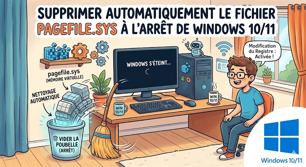 supprimer automatiquement le fichier pagefile.sys