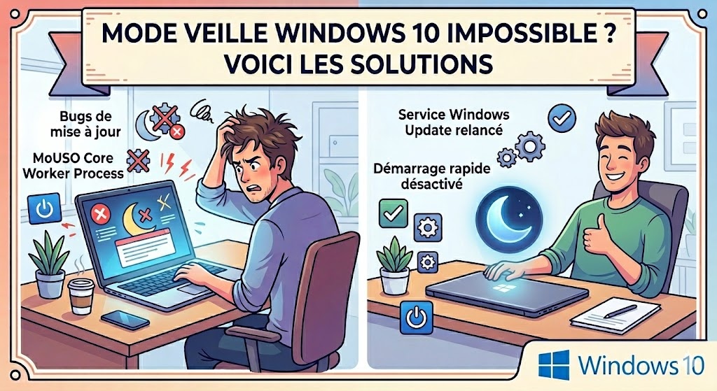 résoudre la veille qui ne fonctionne pas sous Windows 10