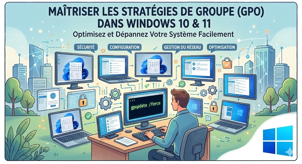 actualiser stratégies de groupe sous Windows