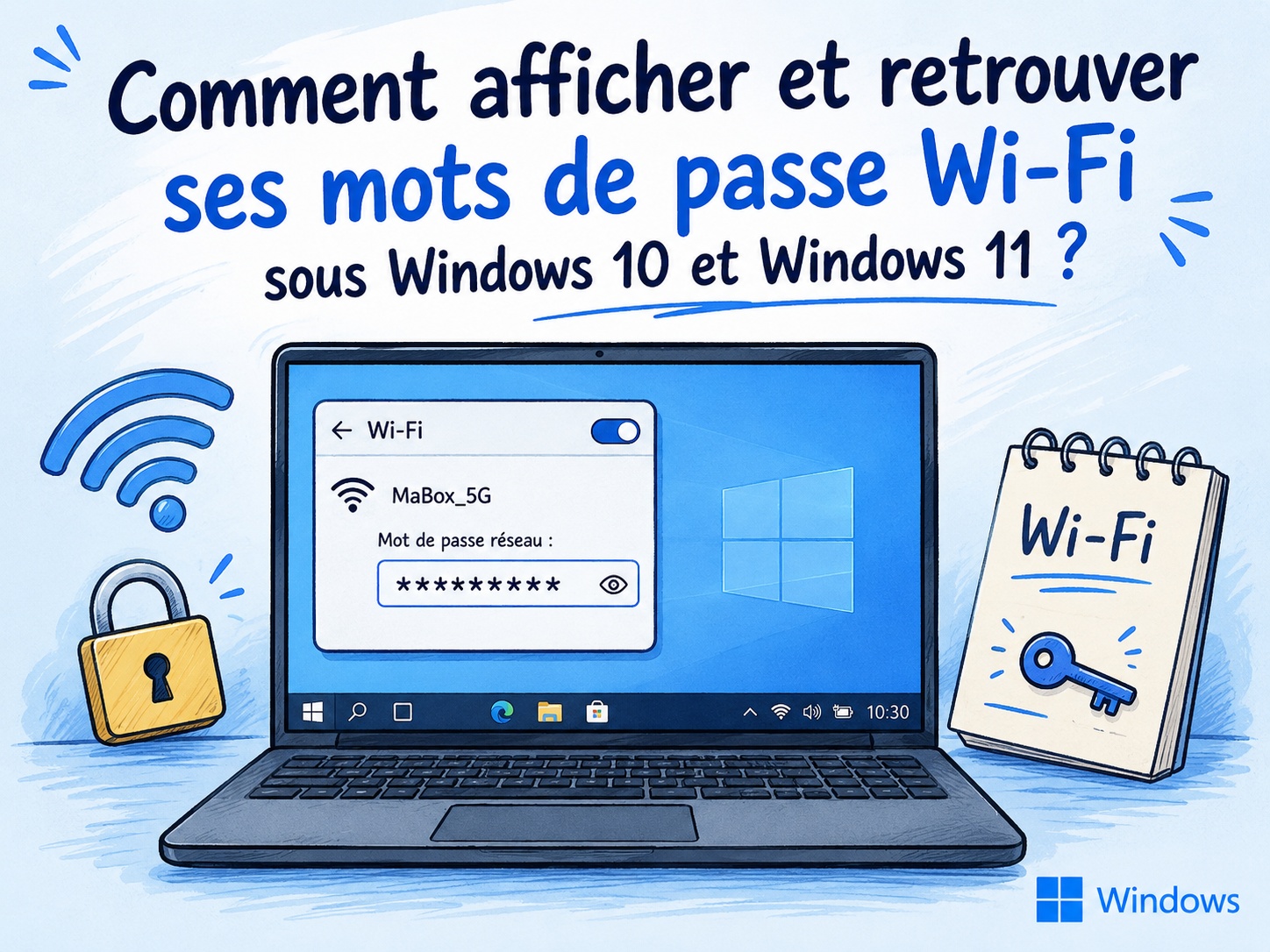 retrouver un mot de passe Wi-Fi