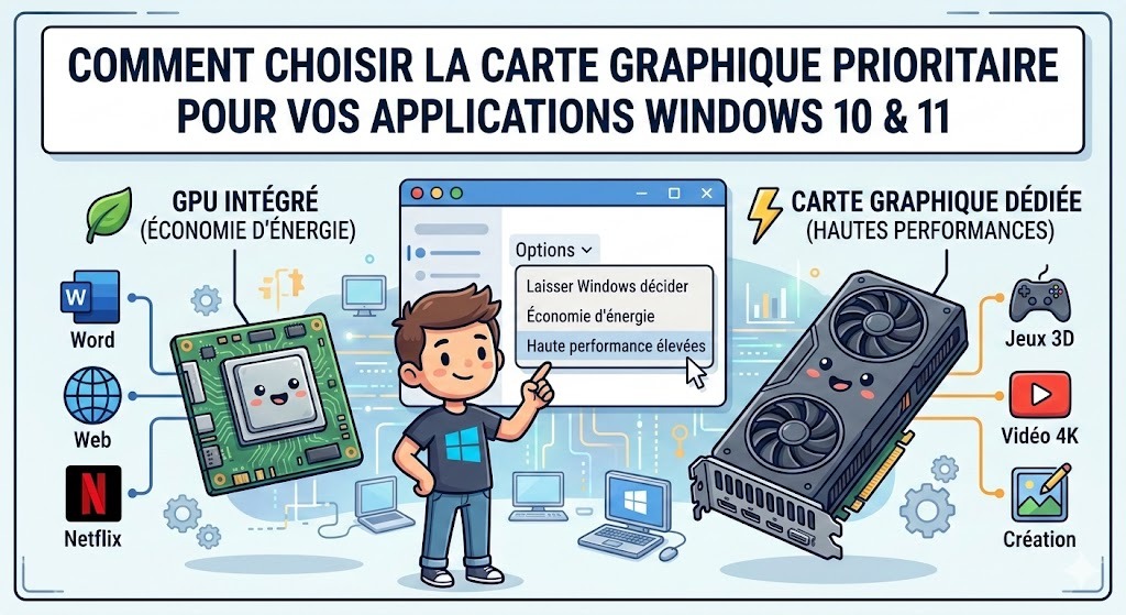 choisir carte graphique prioritaire Windows