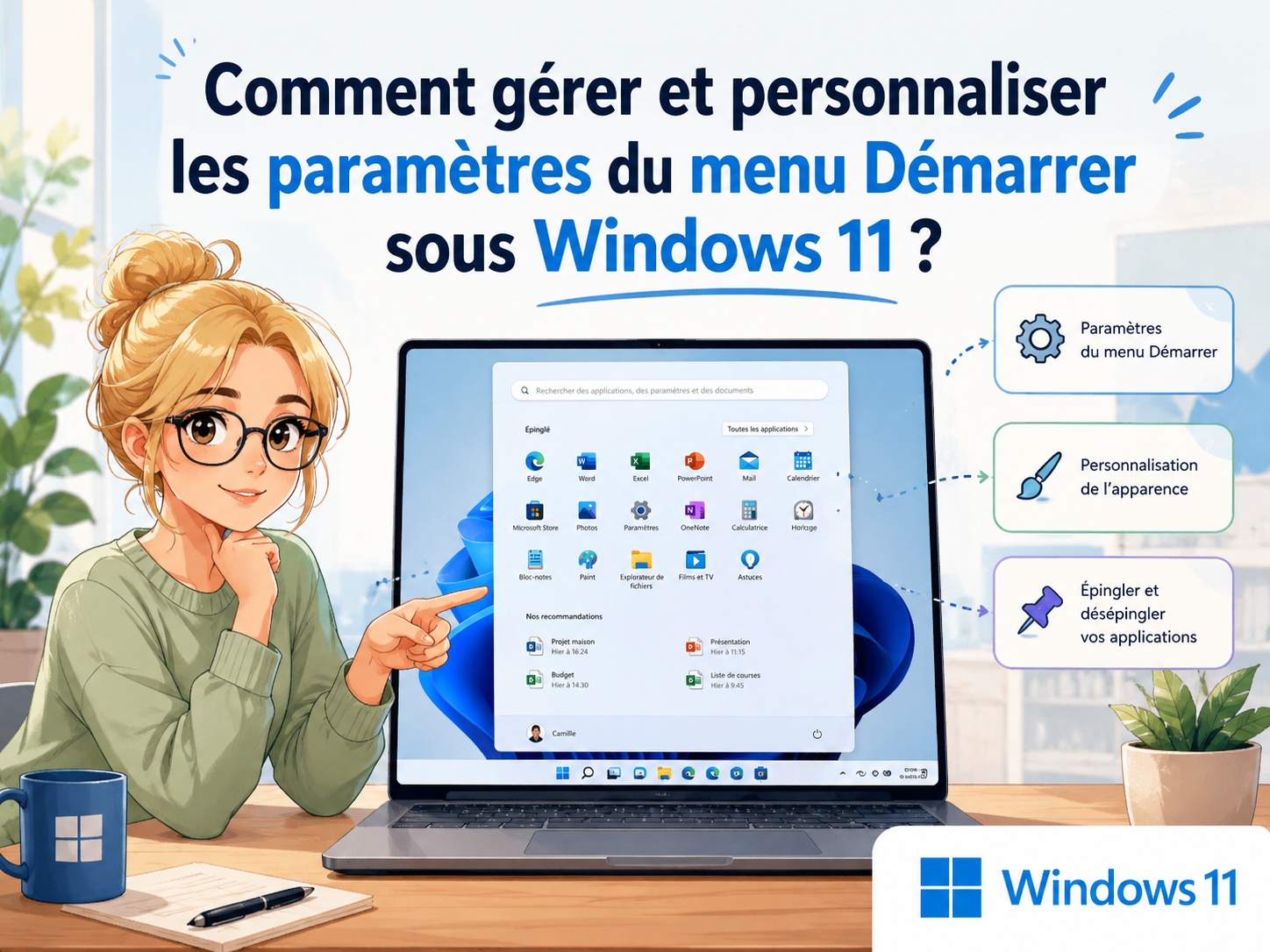 personnalisation Menu Démarrer Windows 11