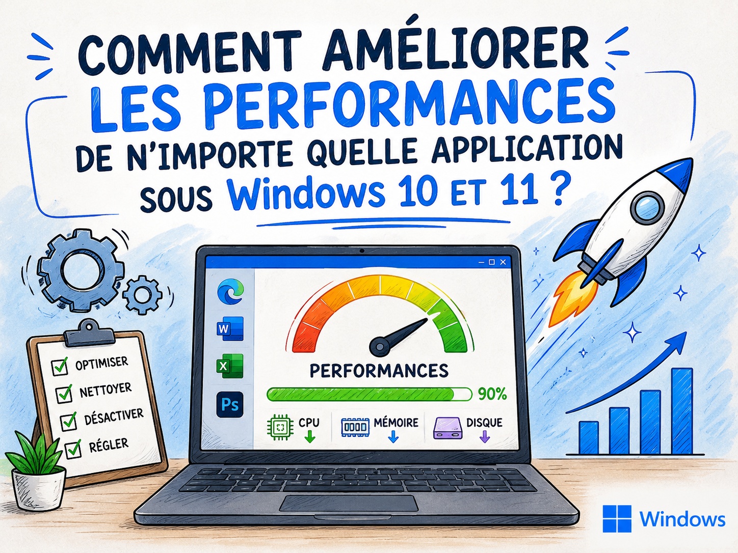 amélioration performances applications Windows