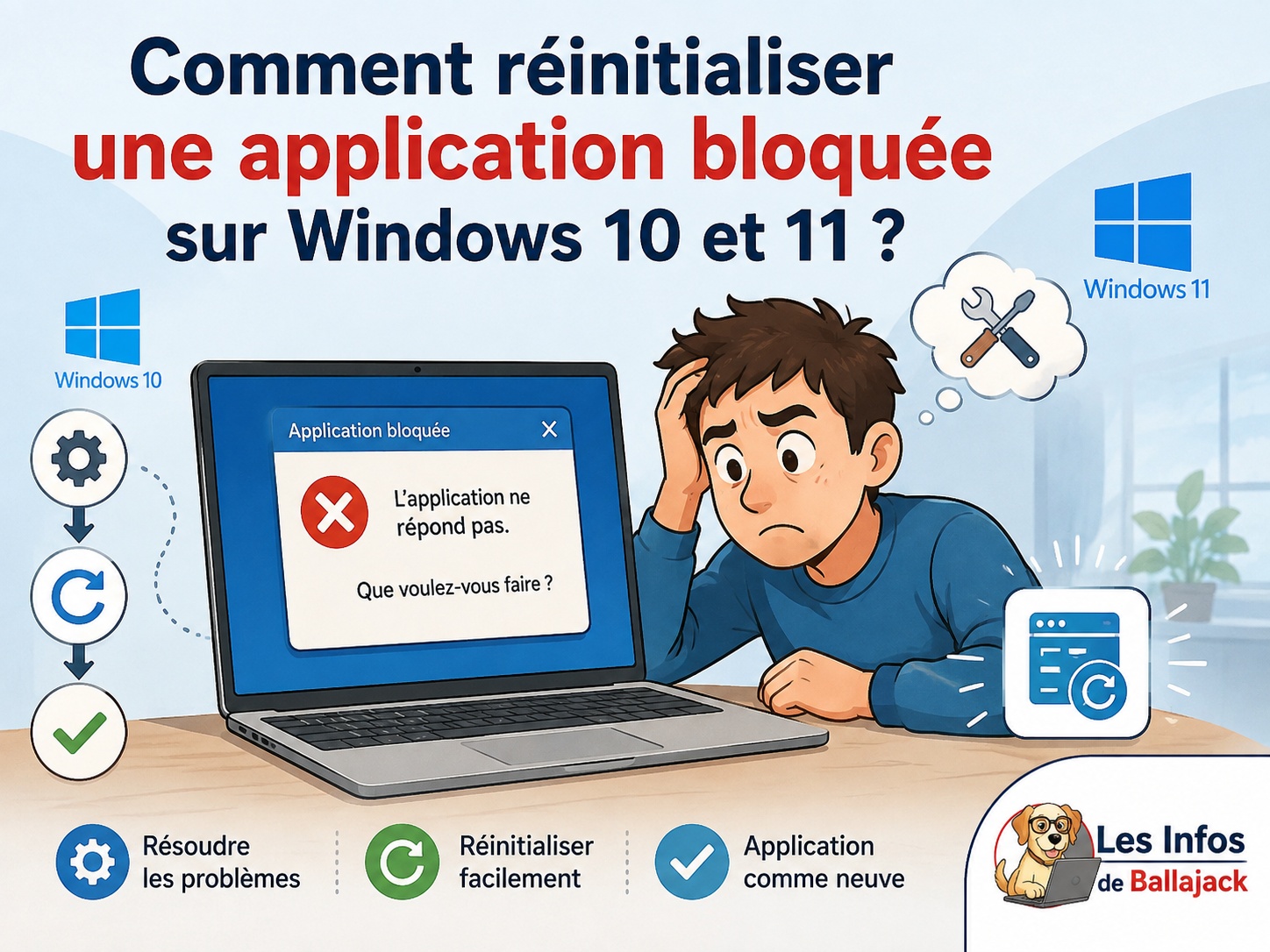 réinitialiser application Windows