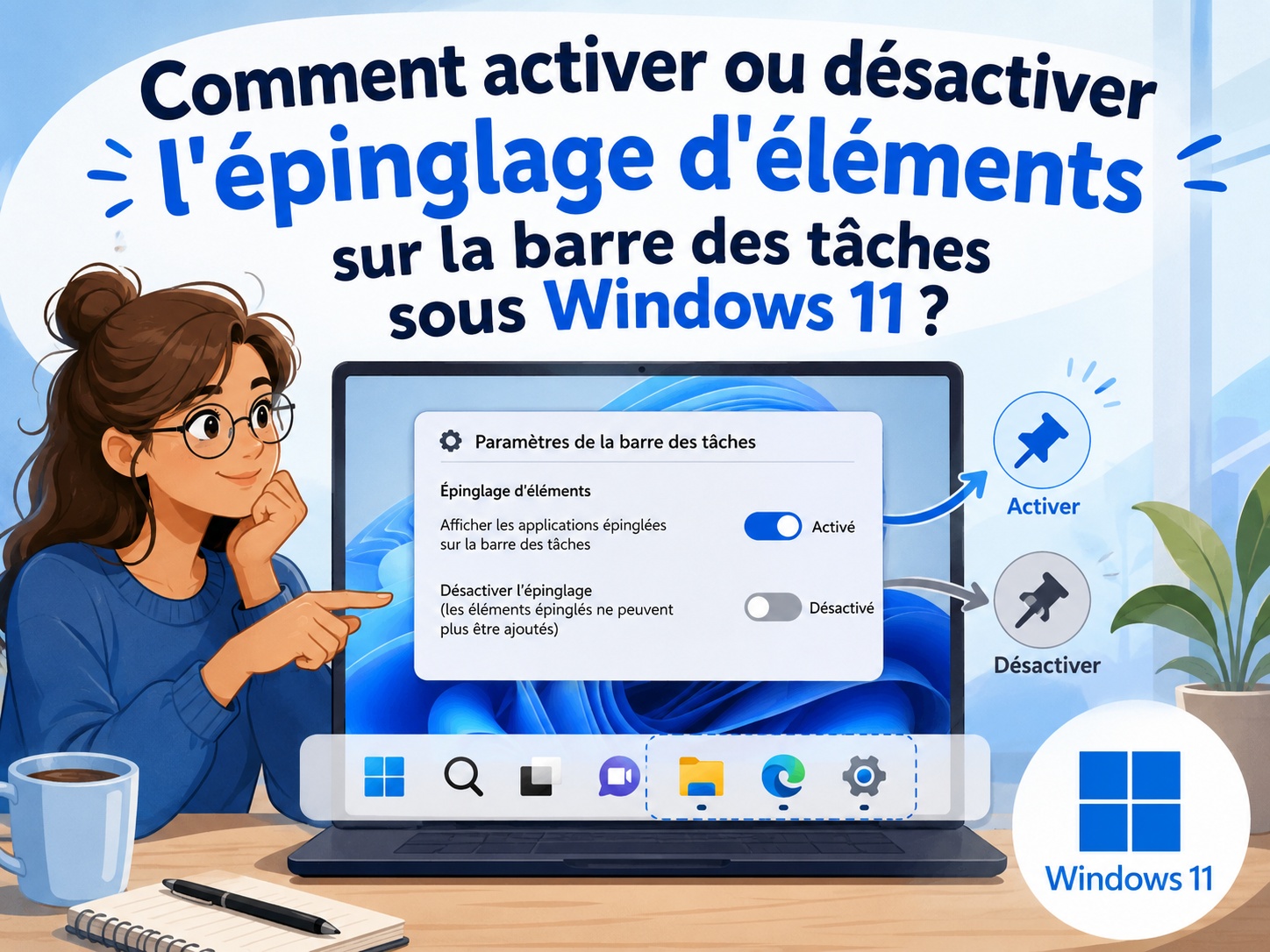 empêcher épinglage Windows 11