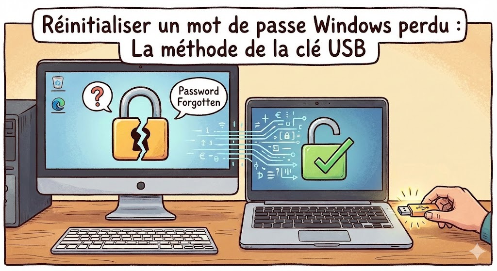 réinitialiser un mot de passe Windows oublié