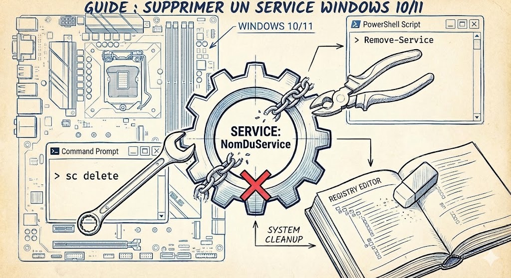supprimer un service sous Windows