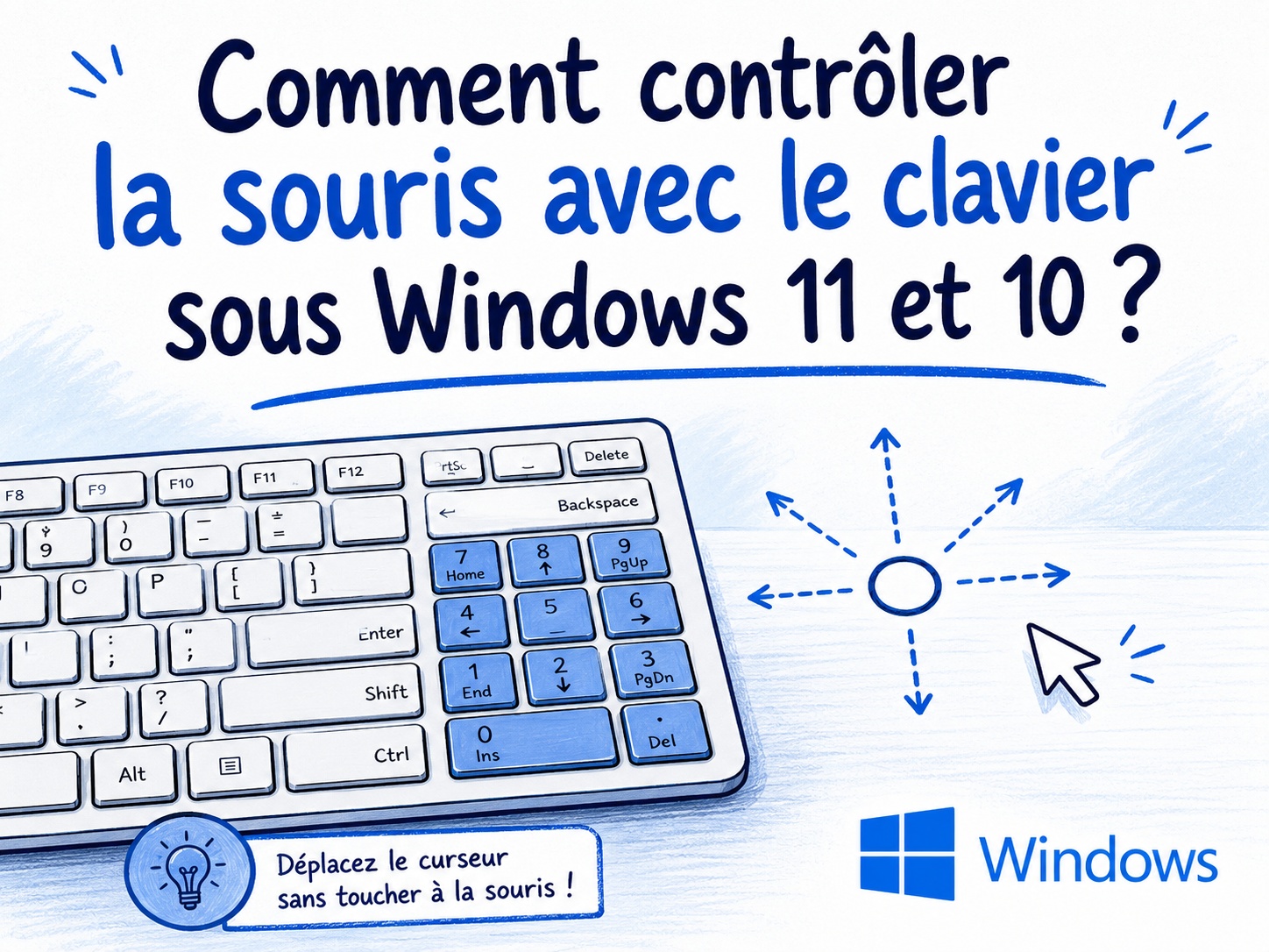 contrôler le curseur de souris avec le clavier