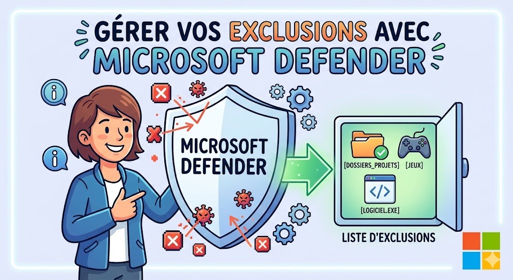 liste d'exclusion Windows Security