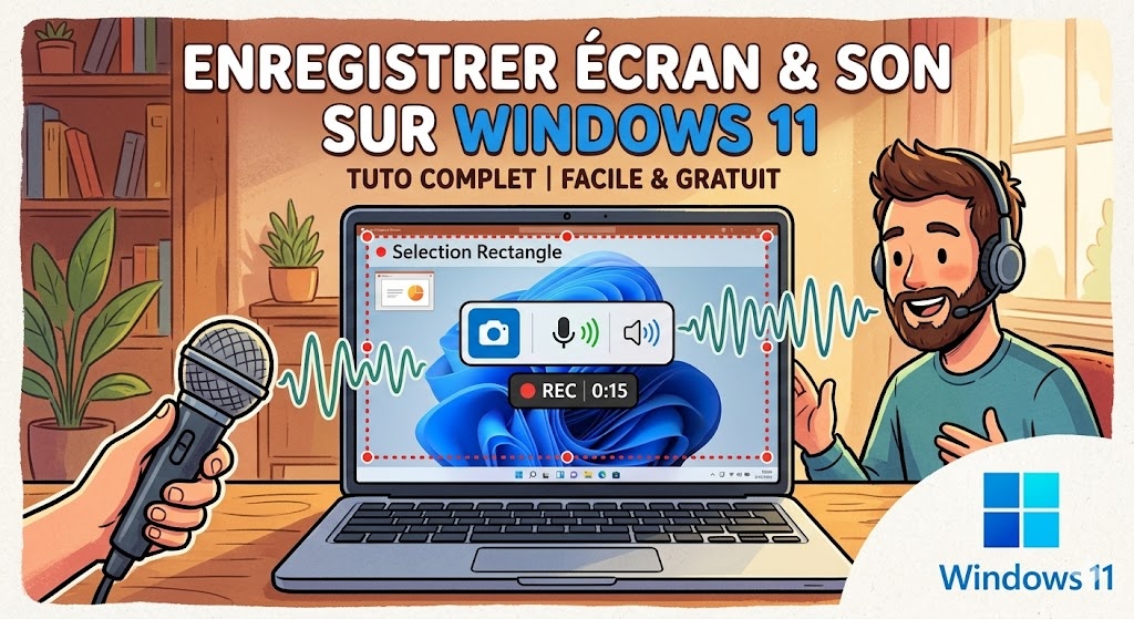 enregistrer l'écran et le son sous Windows 11