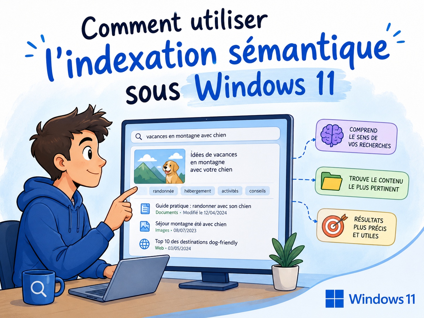 indexation sémantique Windows 11