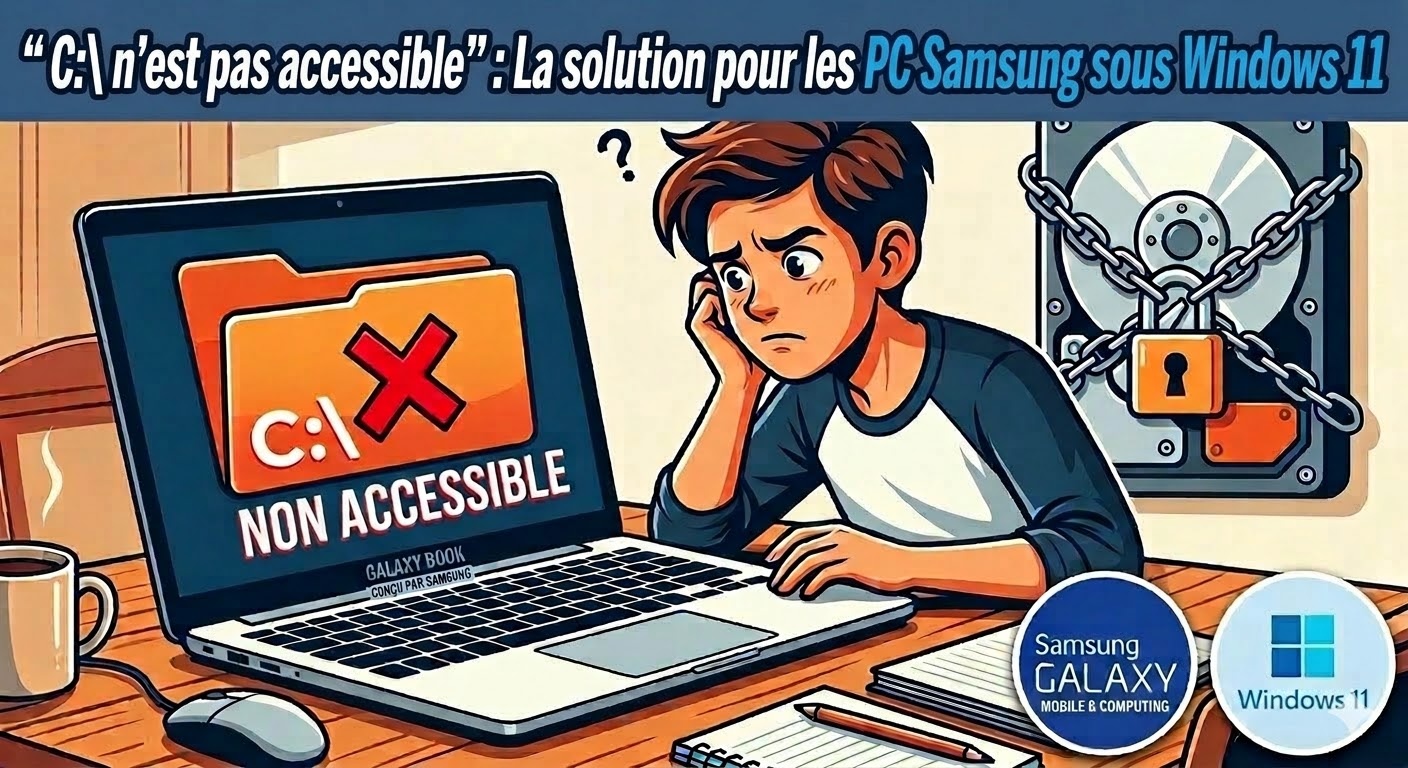 disque dur C: bloqué PC Samsung