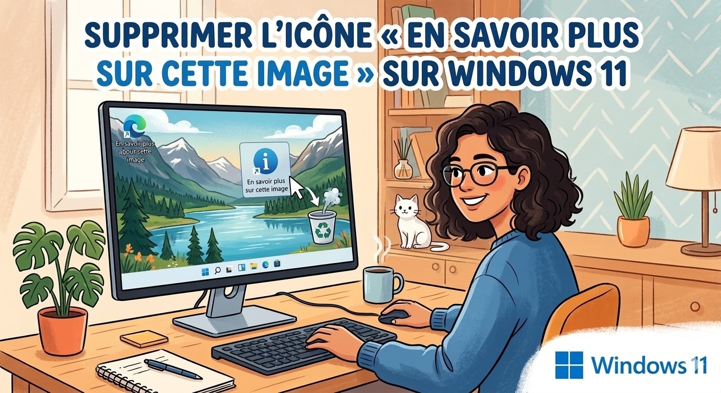 supprimer icône image Bureau Windows 11
