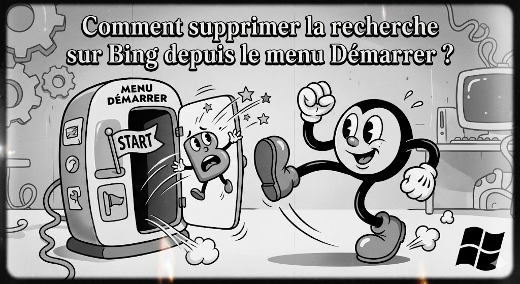 supprimer la recherche sur Bing depuis le Menu Démarrer