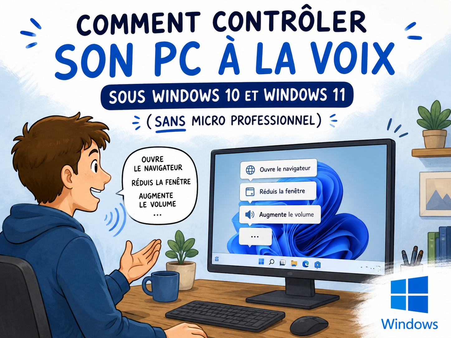 contrôler PC Windows voix
