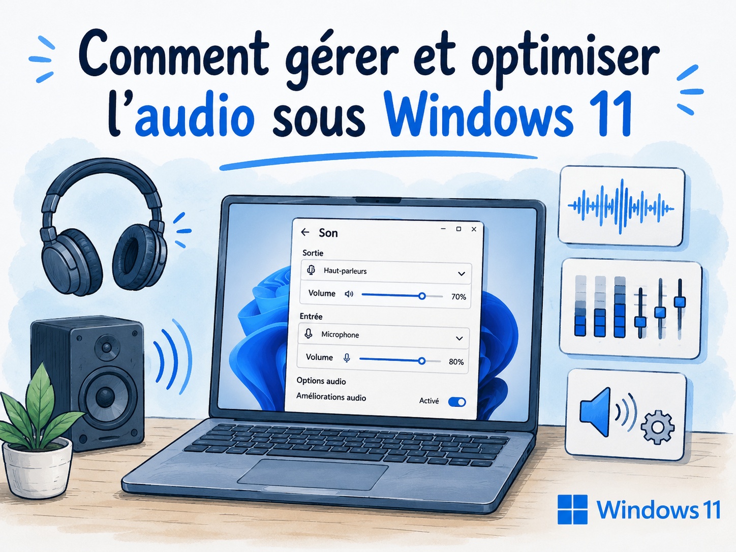gestion du son sous Windows 11