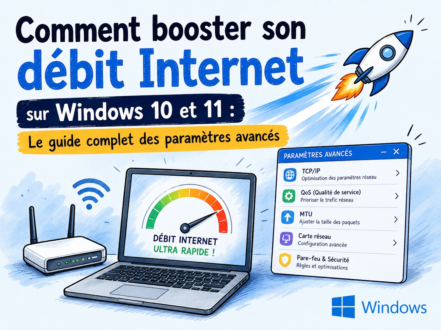 optimisation débit Internet Windows