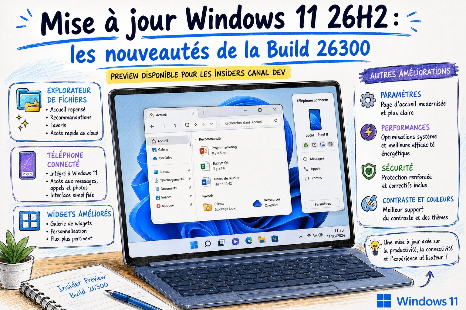 nouveautés Windows 11 26H2