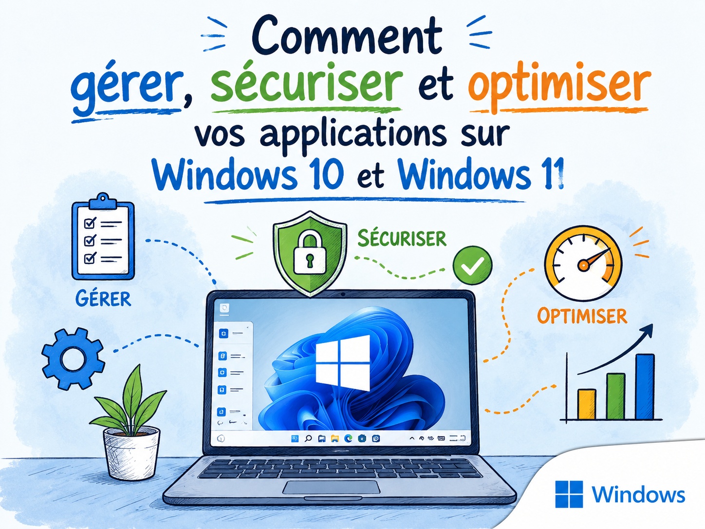 gestion applications Windows