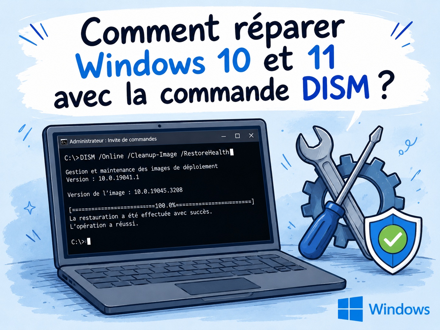 réparation de Windows avec la commande DISM