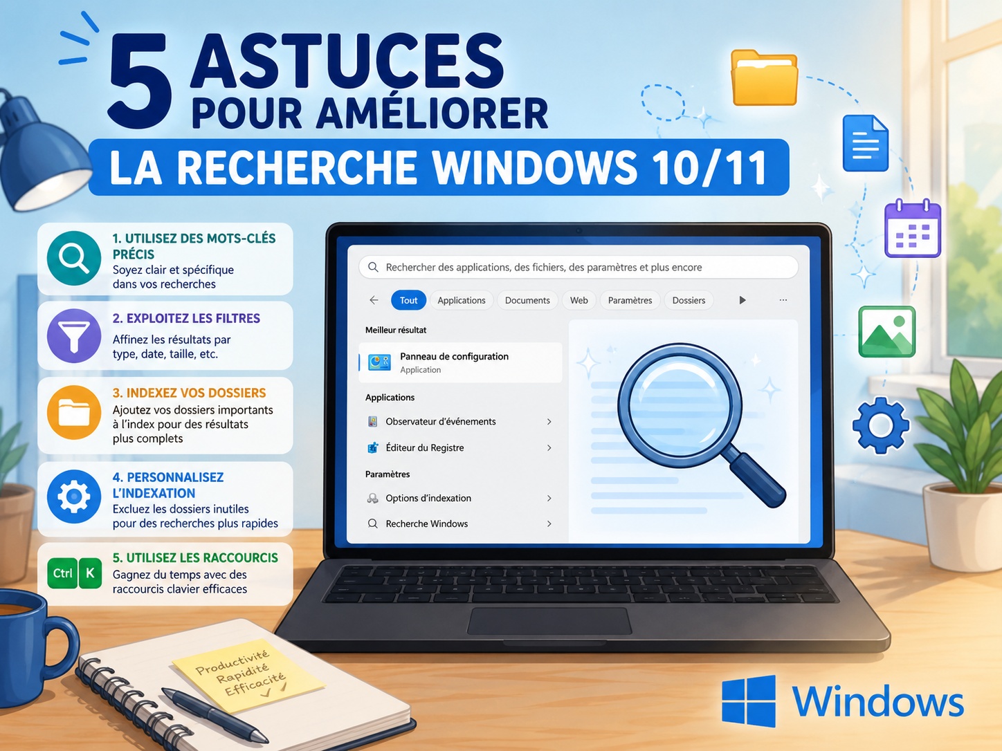 améliorer recherche Windows