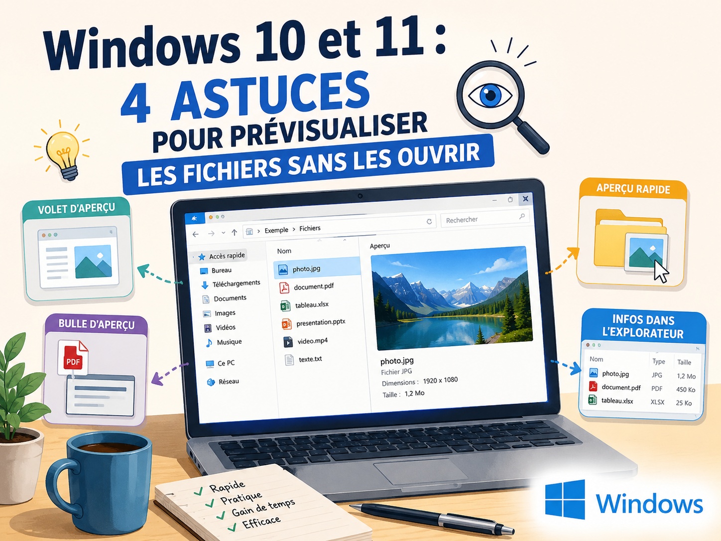 prévisualisation fichiers Windows