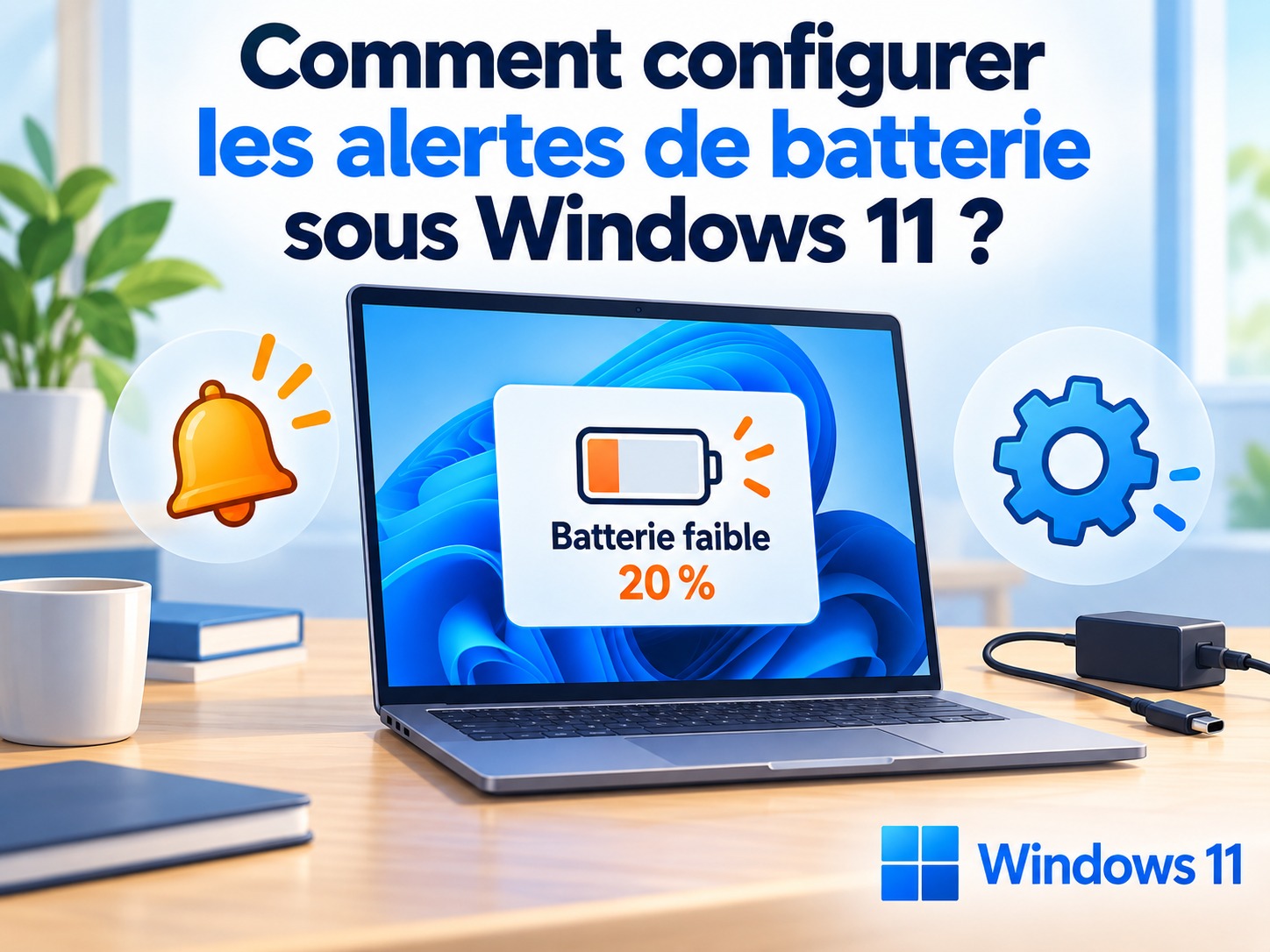 configurer alertes batterie Windows 11