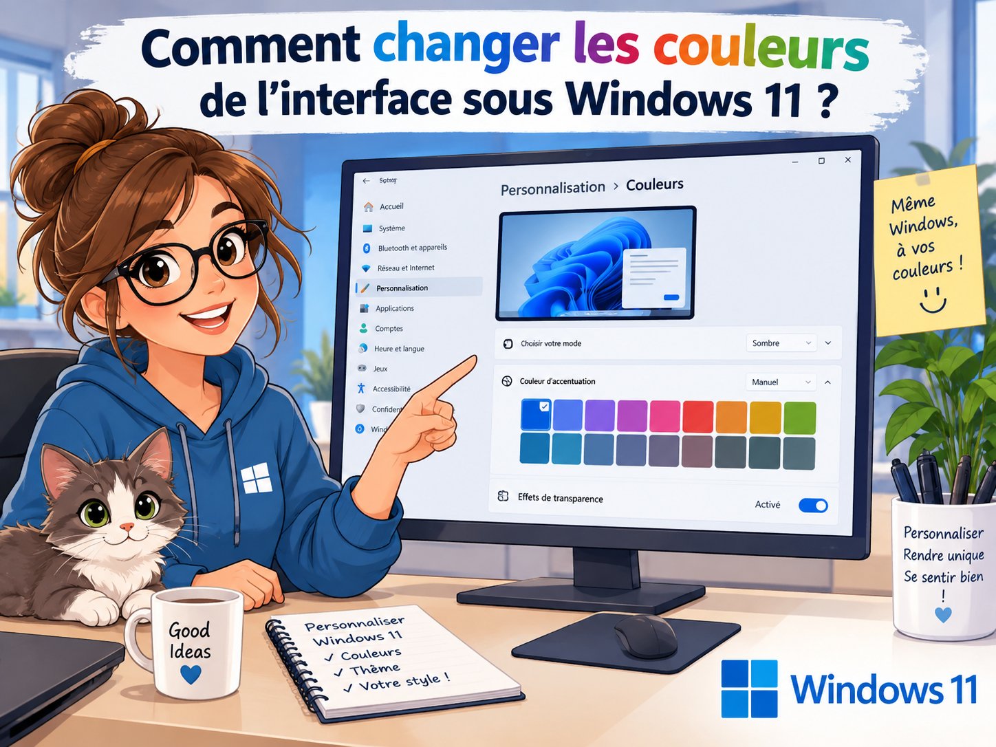 modifier couleurs Windows 11