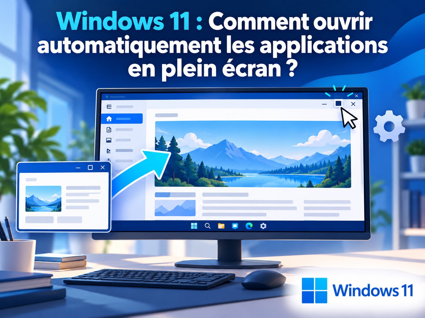 Windows 11 plein écran automatique pour les appications