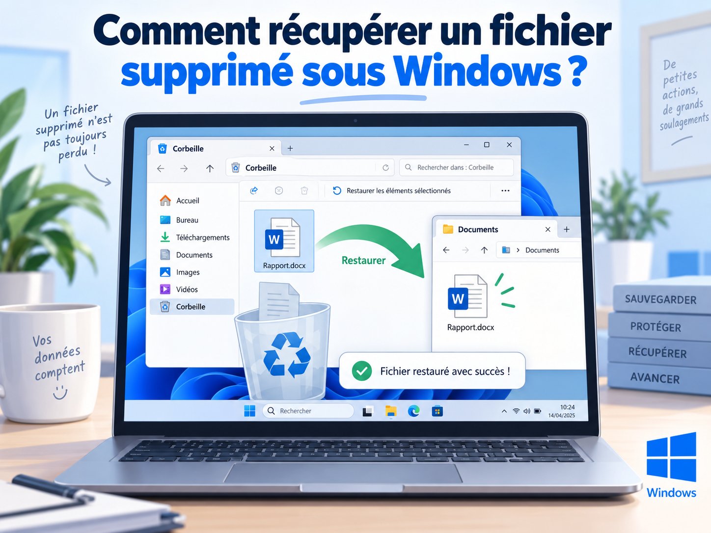 récupération fichier supprimé Windows